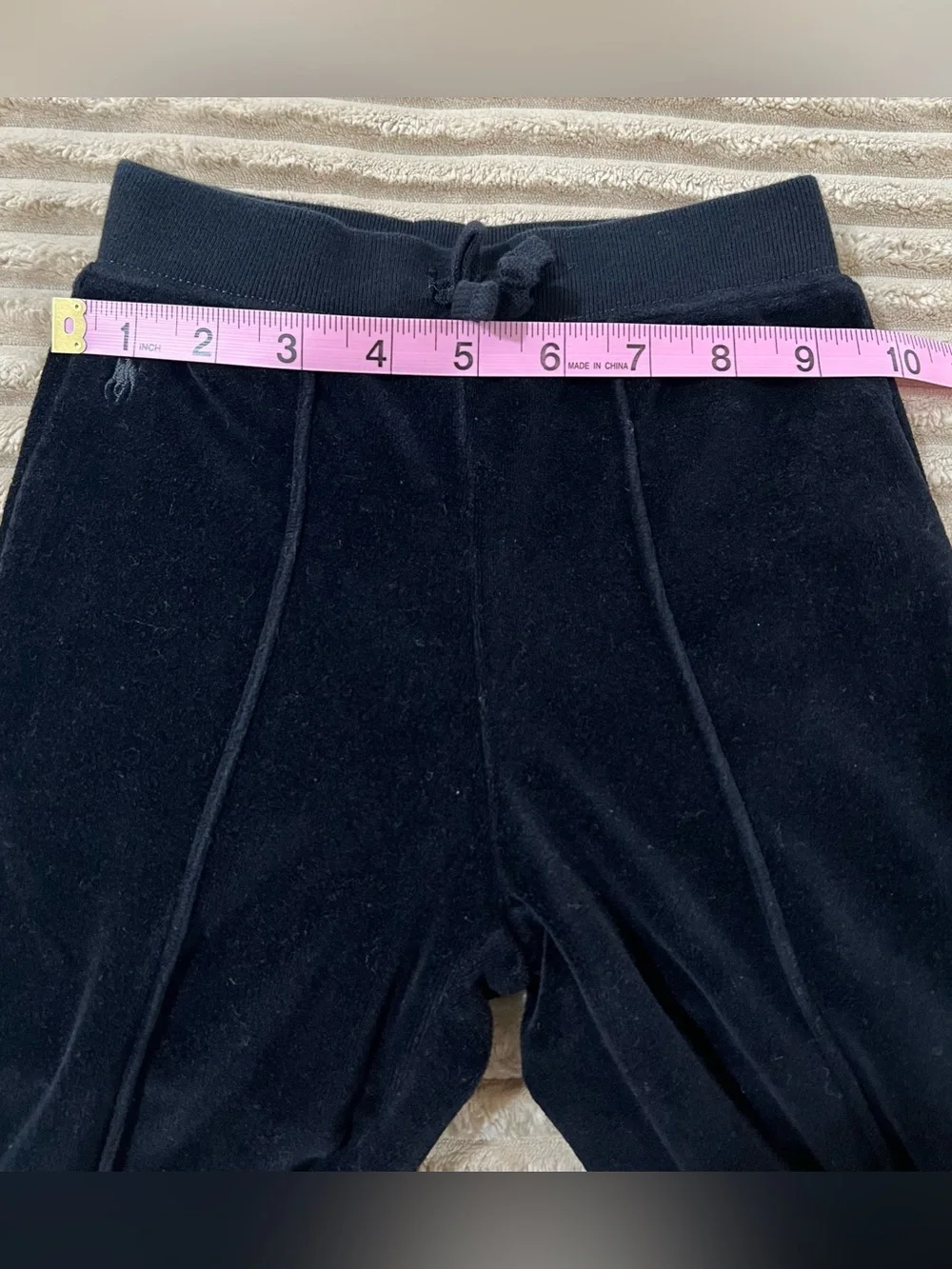 Polo Ralph Lauren Baby Velour Jogger Pants Black 18M Authentic